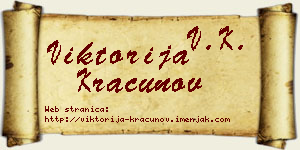 Viktorija Kračunov vizit kartica